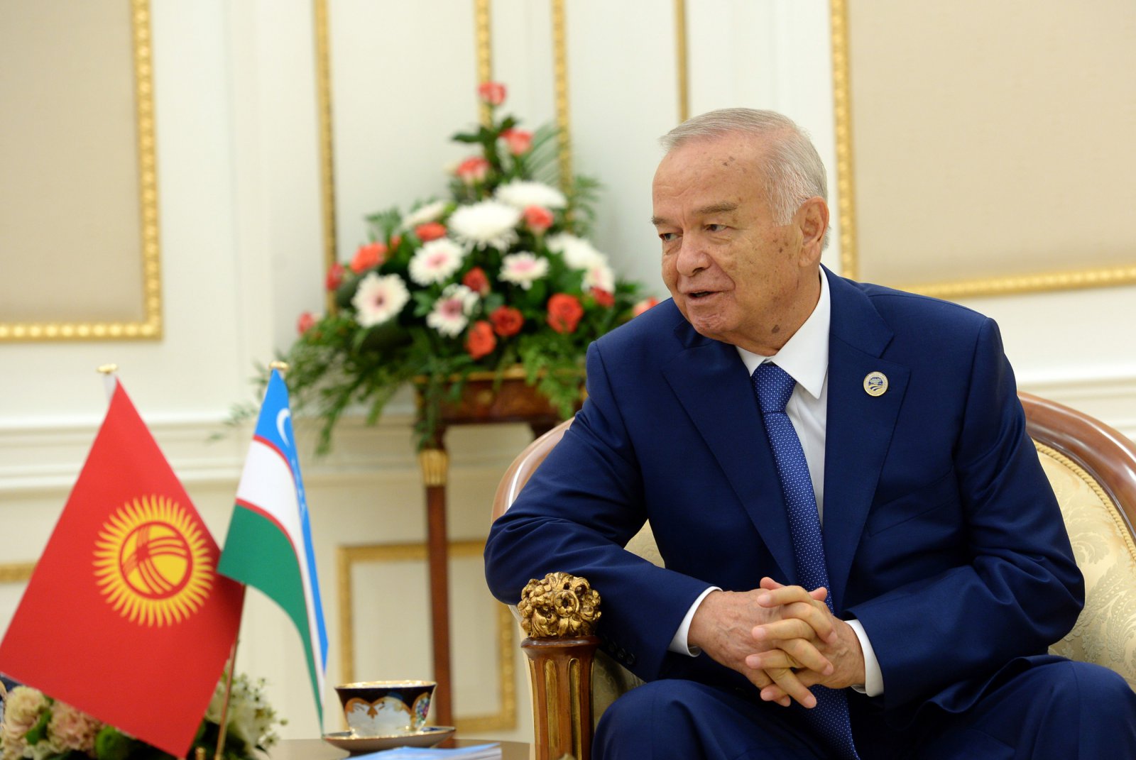 Ислам Каримов на саммите ШОС в Ташкенте в июле 2016 года; фото: president.kg