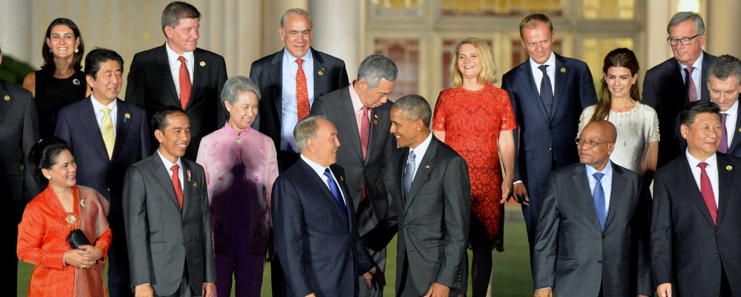 Нурсултан Назарбаев с лидерами стран G-20 на саммите в Китае; фото: akorda.kz