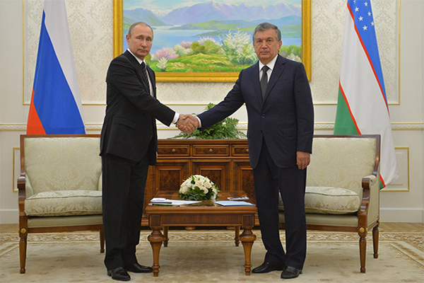 Путин встретился с премьер-министром Узбекистана Шавкатом Мирзиёевым; фото:Kremlin.ru