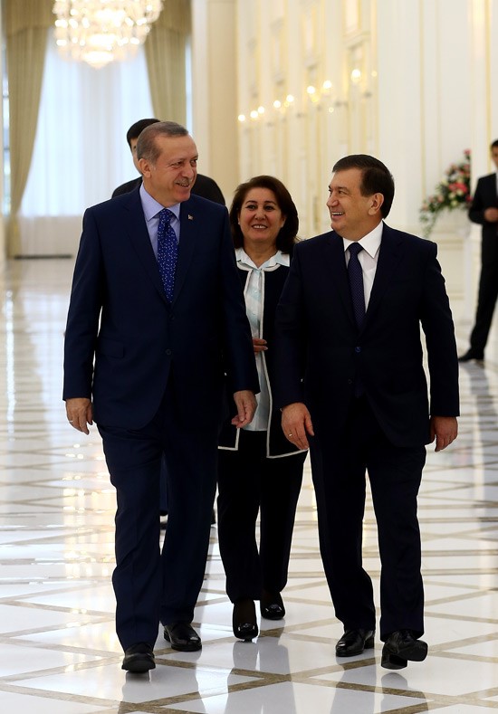 Участники встречи настроены оптимистично насчет узбекско-турецких отношений; фото:tccb.gov.tr