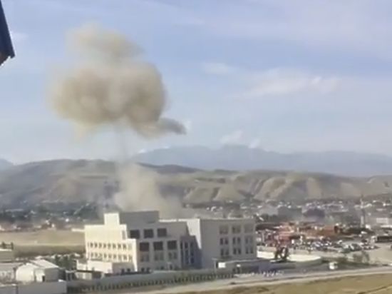 Теракт у посольства Китая в Бишкеке; скриншот: Youtube