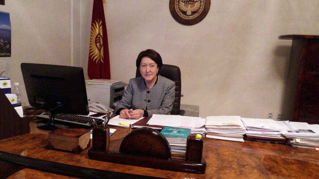 Председатель ЦИК Кыргызстана Нуржан Шайлдабекова; фото: Ц-1