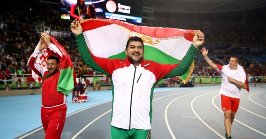 Дильшод Назаров, первый олимпийский чемпион Таджикистана; фото:news.tj