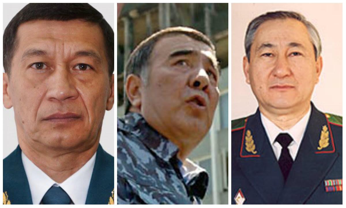 На фото слева направо: Адхам Ахмедбаев, Закир Алматов, Турсинхан Худайбергенов