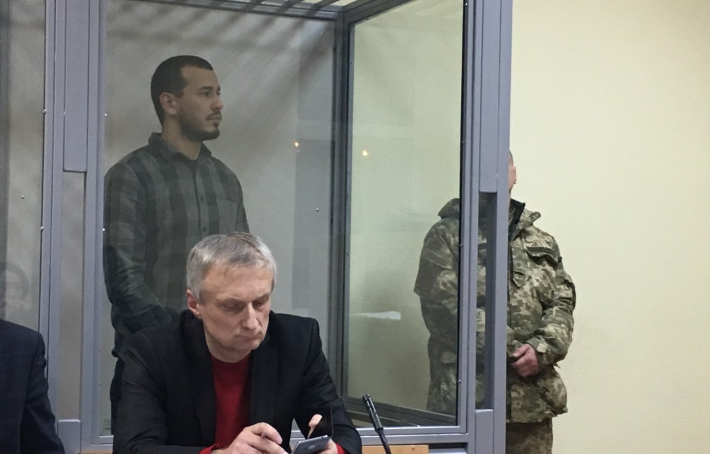 Акбарали Абдуллаев в зале суда Киева 22 февраля 2017 года; фото: Ц-1