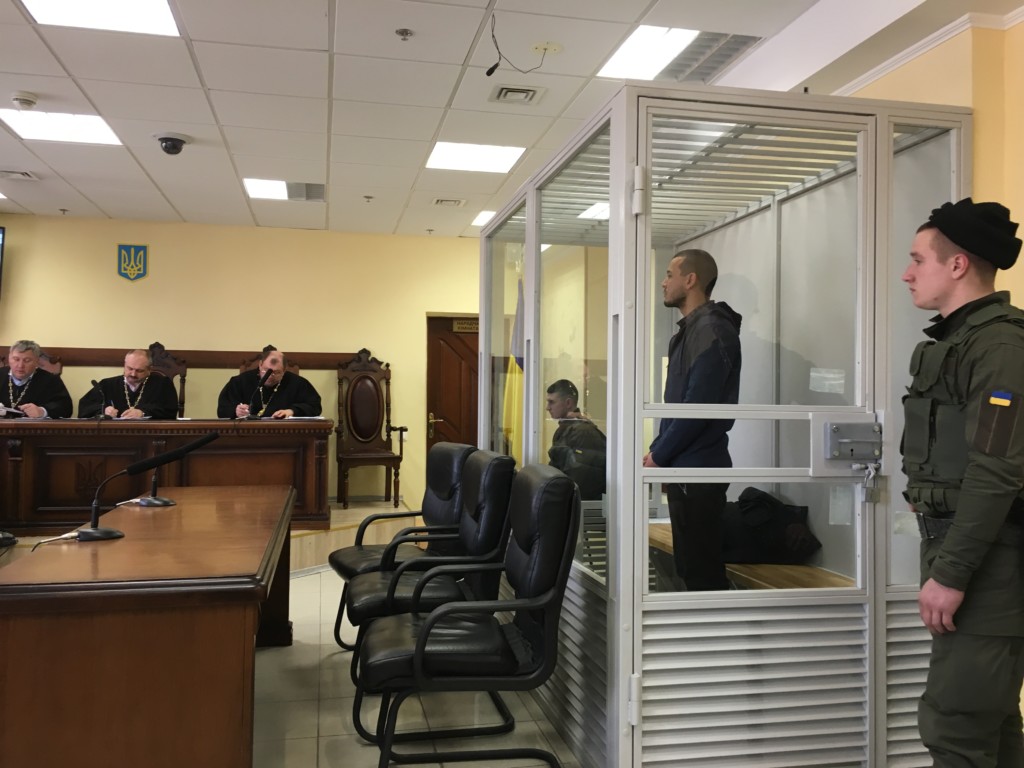 Акбарали Абдуллаев в зале Аппеляционного суда Киева; фото: Ц-1