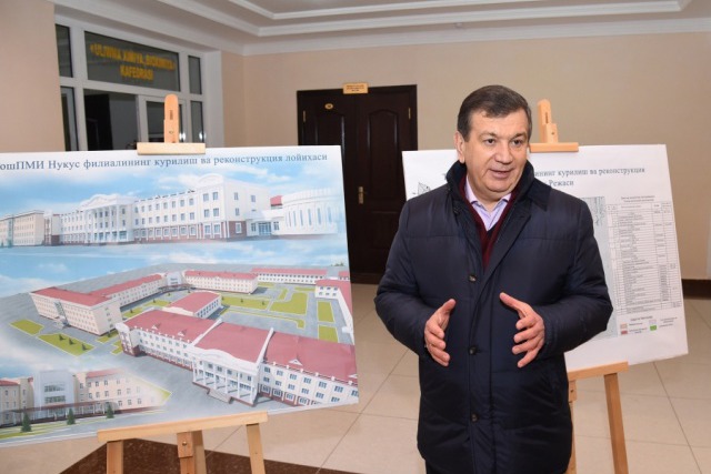 20-21 января президент Шавкат Мирзиёев посетил Каракалпакстан; фото: УзА