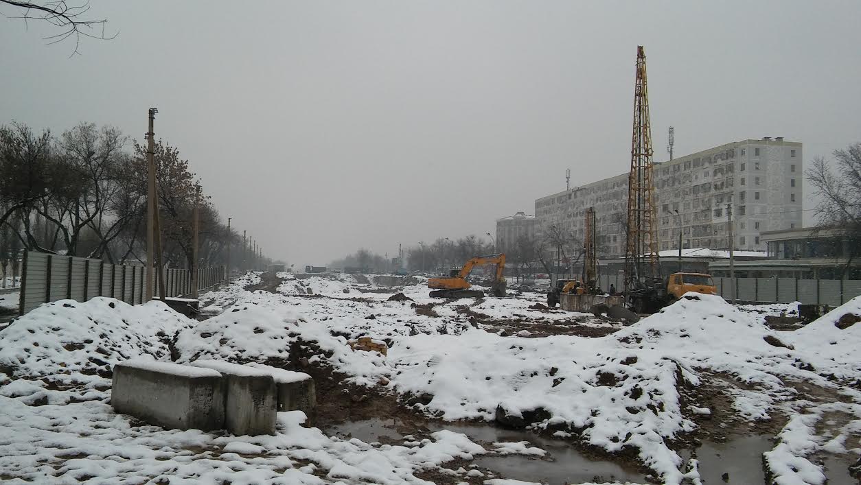 Строительство метро в Ташкенте; фото: Ц-1