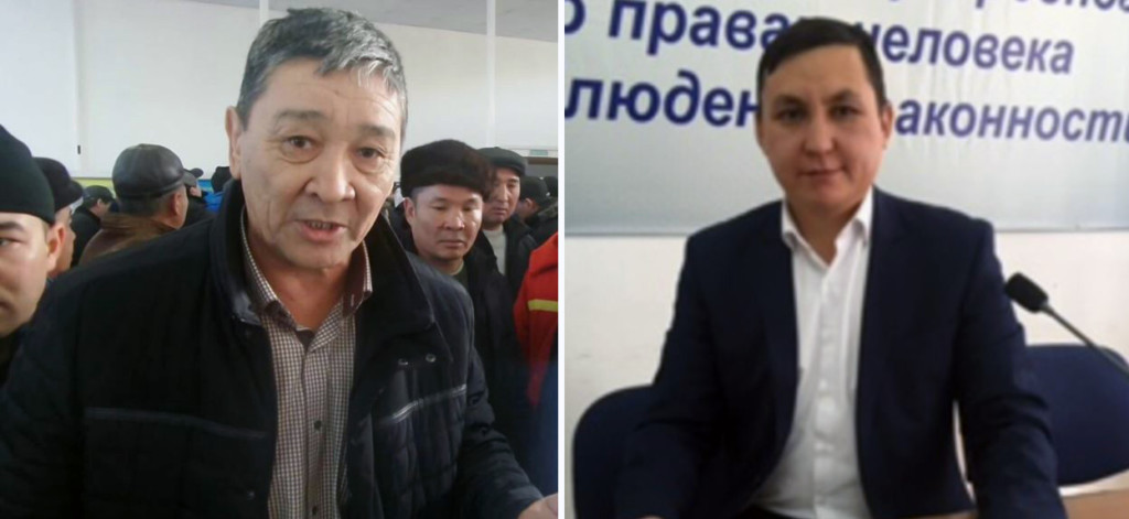 Амин Елеусинов и Нурбек Кушабеков; фото: Радио Свобода в Казахстане
