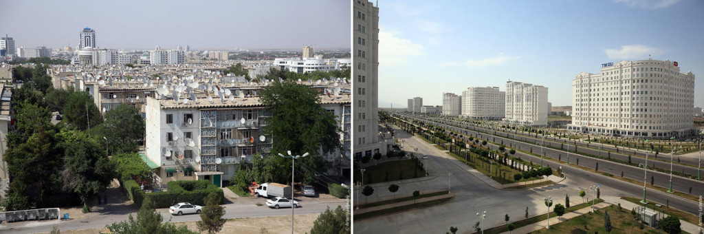 Ашхабад: центр и спальные районы; фото: tema.ru