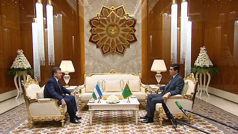 Официальная часть визита Мирзиёева в Узбекистан; фото: Официальный сайт президента Туркменистана