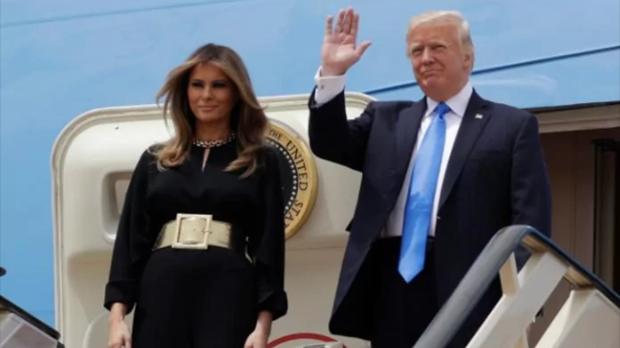 Президент США Дональд Трамп с супругой Меланией прибыли в Эр-Рияд; фото: Фейсбук 