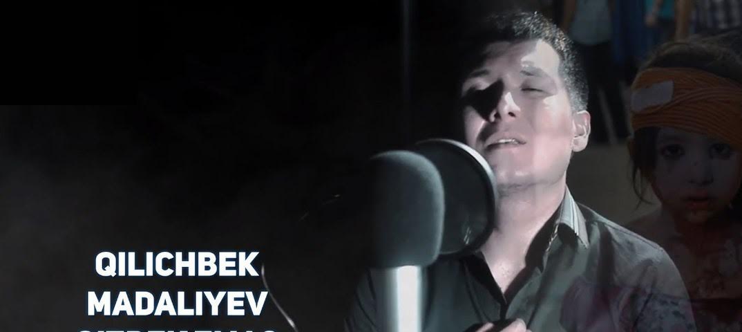 Киличбек Мадалиев и кадр из клипа "Узбек эмас"