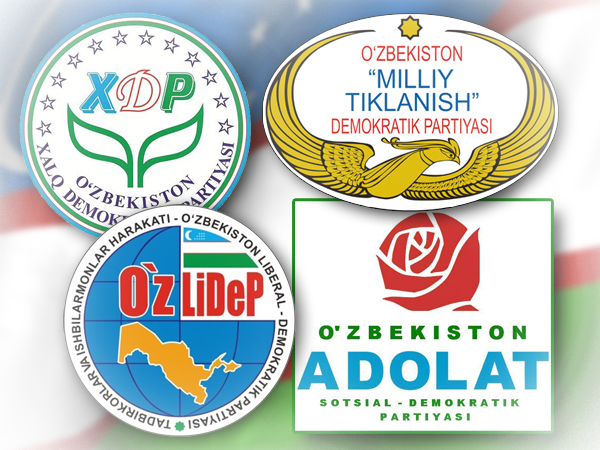 Логотипы политических партий Узбекистана
