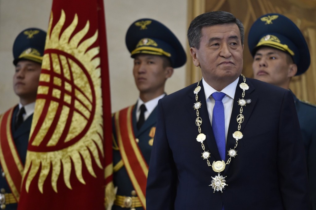 Инаугурация президента Кыргызстана Сооронбая Жээнбекова; Фото: president.kg