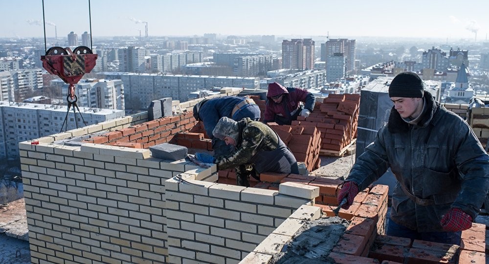 Строительство жилья в Казахстане; фото: sputnik.kz