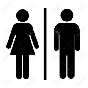 Фото со стока - Man and woman pictogram