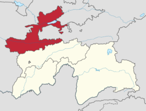 Карта Согдийской области Таджикистана; открытый источник