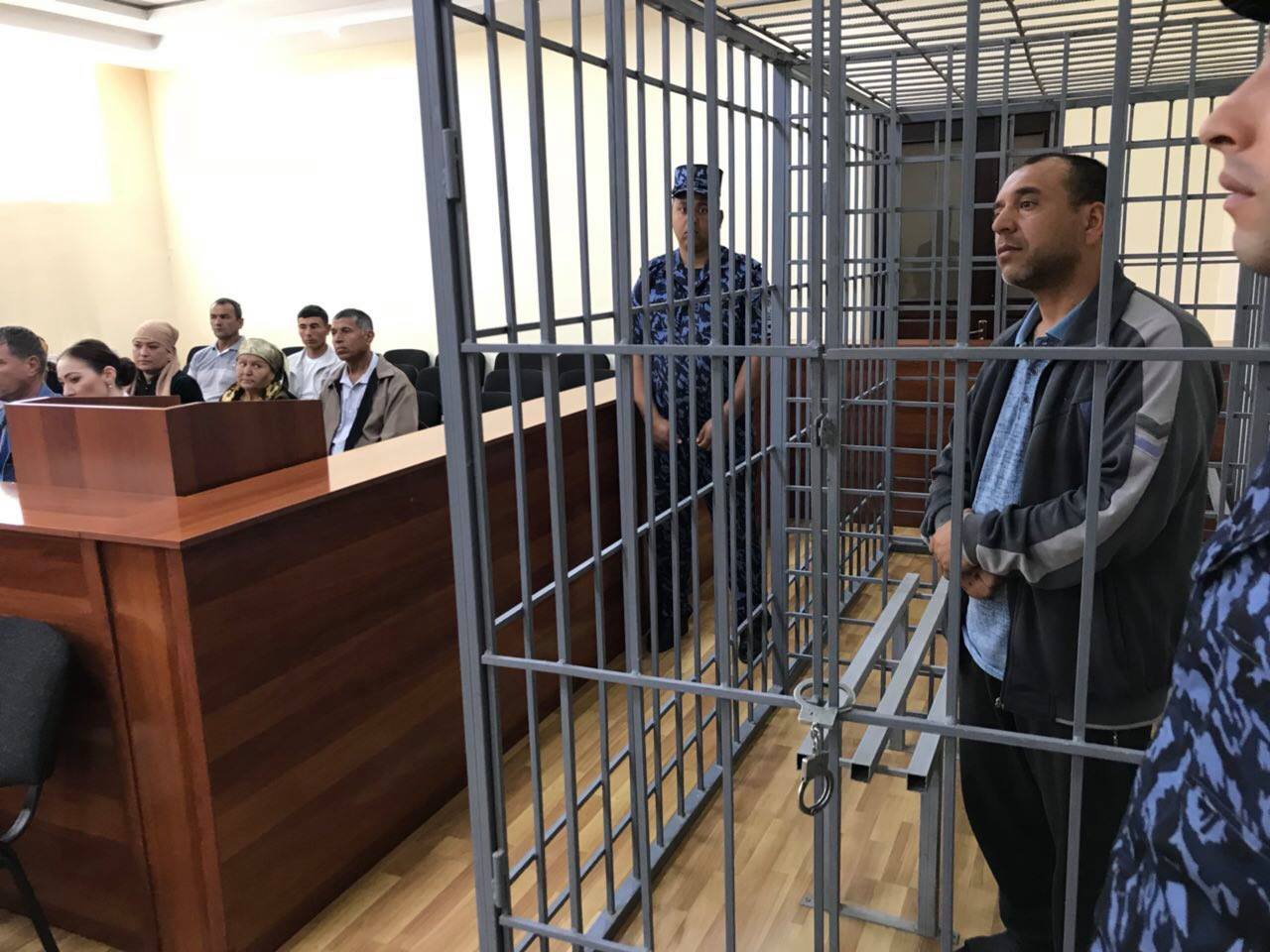 Акрам Эльмурадов на заседании апелляционного суда 22 мая; фото: Самаркандский облсуд 