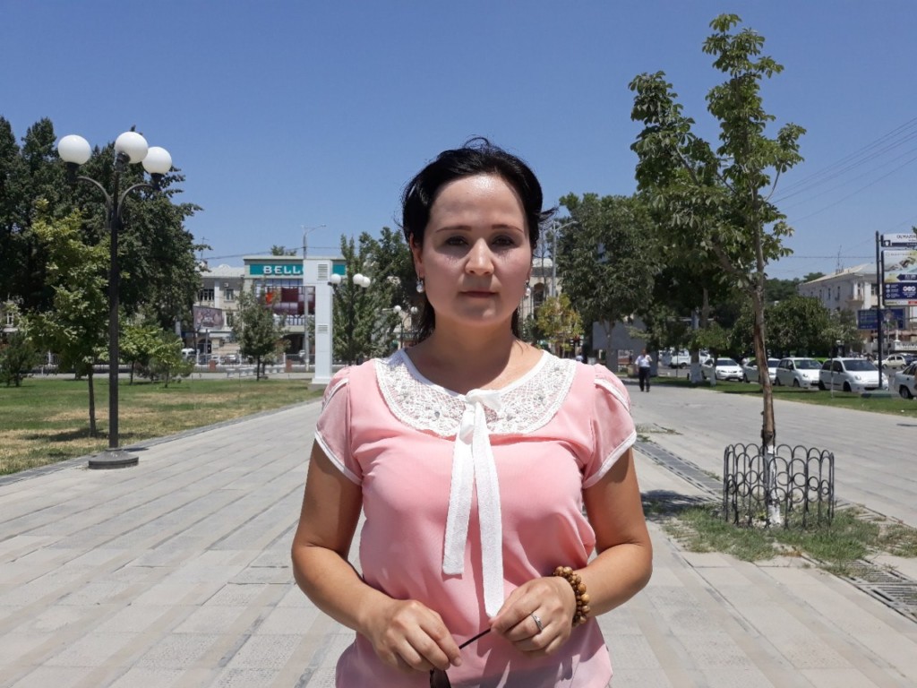 Активистка из Наманганской области Насиба Камбарова; фото: Ц-1