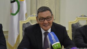 Гафур Рахимов в Ташкенте 27 июля 2018 года; фото: НОК РУз 