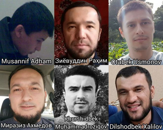 Некоторые из арестованных блогеров; фото: Узбекская служба Би-би-си
