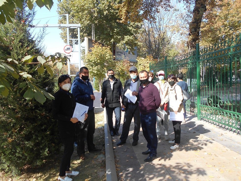 Участники пикета в Ташкенте 18 октября 2020 года; фото: ПАУ